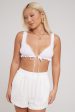 Luck & Trouble Carlie Lace Trim Bralette White Fashion