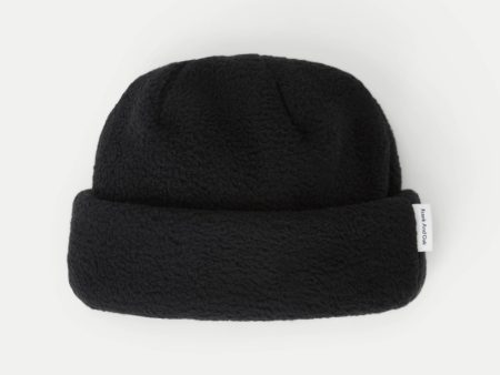 The Polar Fleece Beanie in Black For Discount