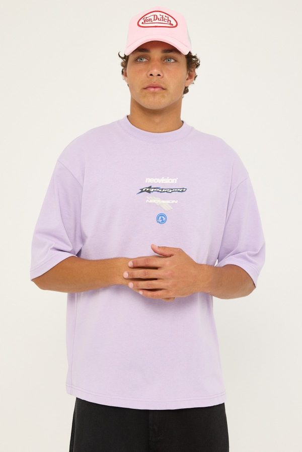 Neovision Decal Street Super Heavy Tee Lilac Purple Online now