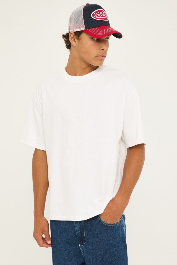 As Colour Heavy Faded Minus Tee (-5cm) Faded White Hot on Sale