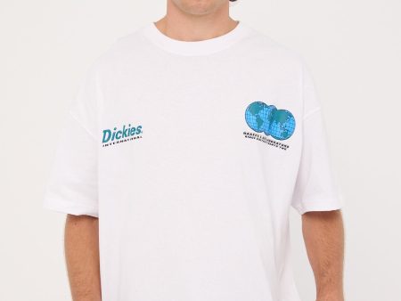 Dickies International Front 330 Tee White For Cheap