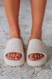 Perfect Pair Platform Slides - Bone Fashion