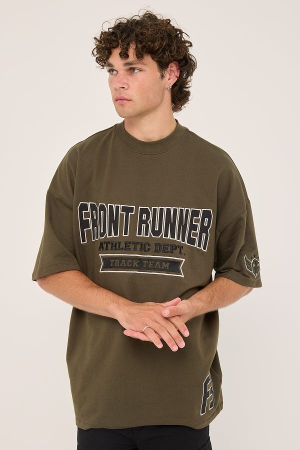 Front Runner Athletic Department Tee Military on Sale