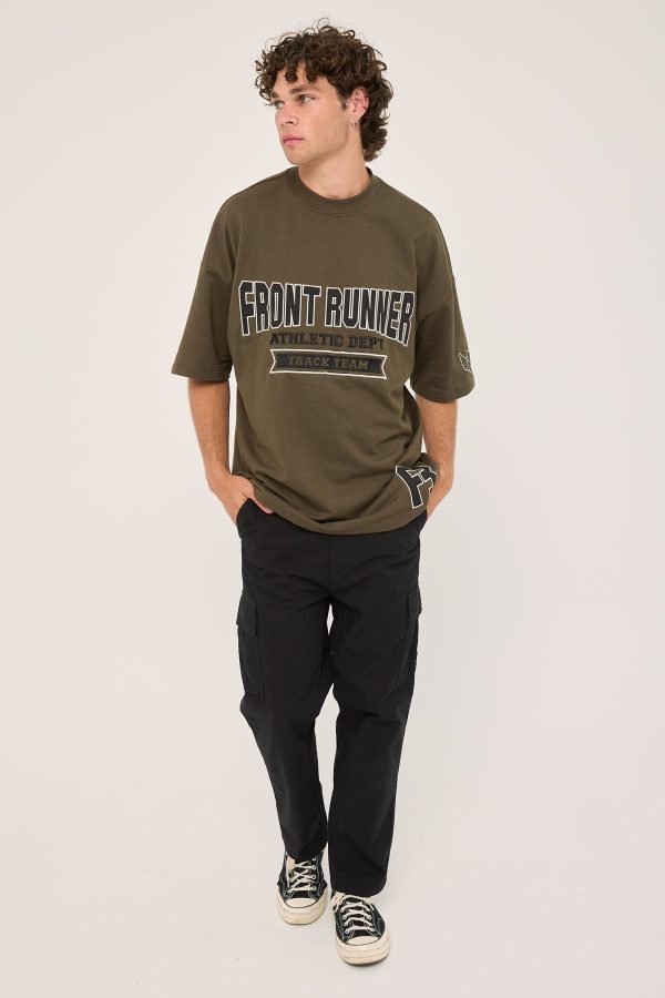 Front Runner Athletic Department Tee Military on Sale