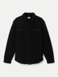 The Tundra Polar Fleece Overshirt in Black Supply