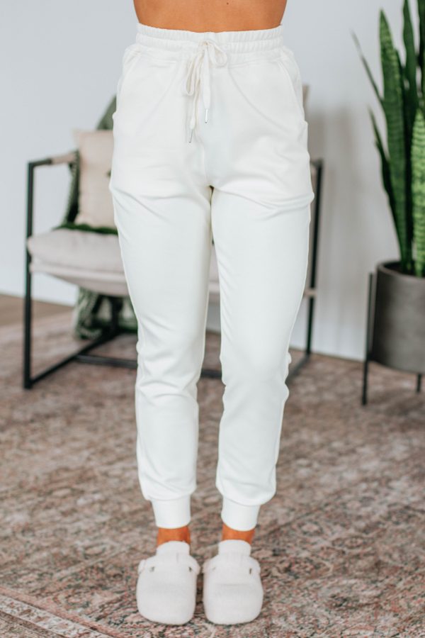 Zealand Lounge Joggers - Cream Sale