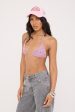 Neovision Lightning Smocked Bralette Pink Check Online Hot Sale