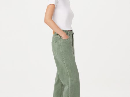 The Courtney Loose Jean in Sage Green Sale