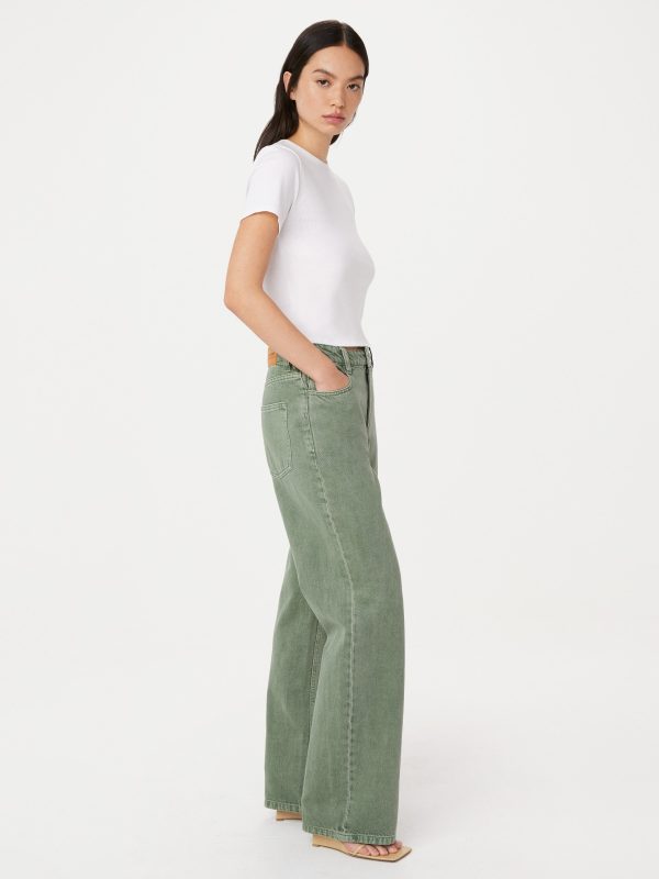 The Courtney Loose Jean in Sage Green Sale