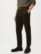 The Jamie Tapered Corduroy Pant in Dark Taupe Online Sale