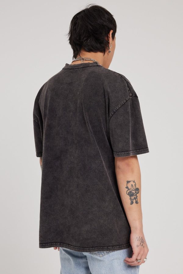 Wndrr Wild Hunt Vintage Tee Washed Black Online now