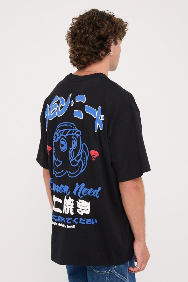 Common Need Takoyaki Heavyweight Boxy Tee Black Supply