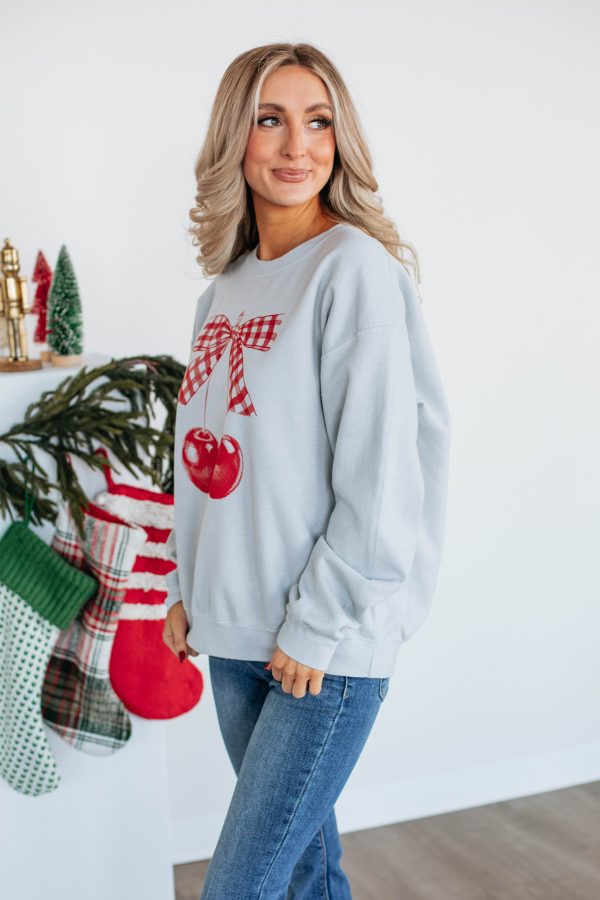 With A Cherry On Top Oversized Crewneck Online Hot Sale