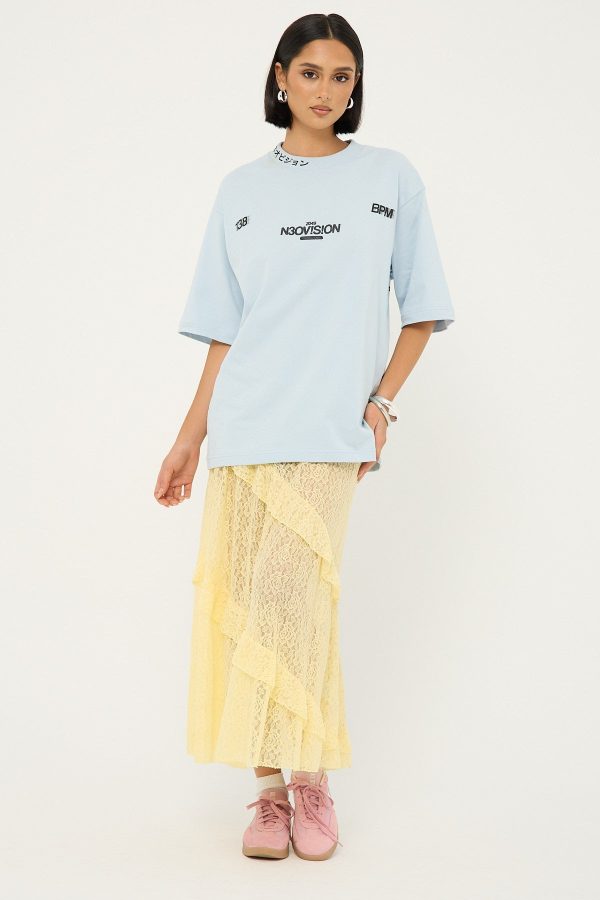 Neovision Construct Oversize Super Heavy Tee Ice Blue Sale