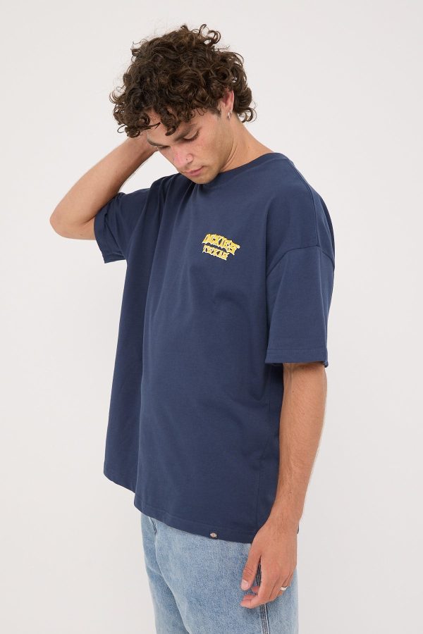 Dickies Texas Workwear 330 Tee Navy Online now