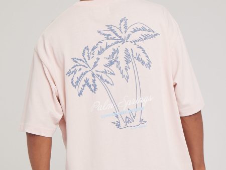 Common Need Palm Boxy Tee Pastel Pink Online now