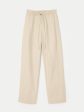 The Annie Paper Bag Loose Pant in Light Beige Online