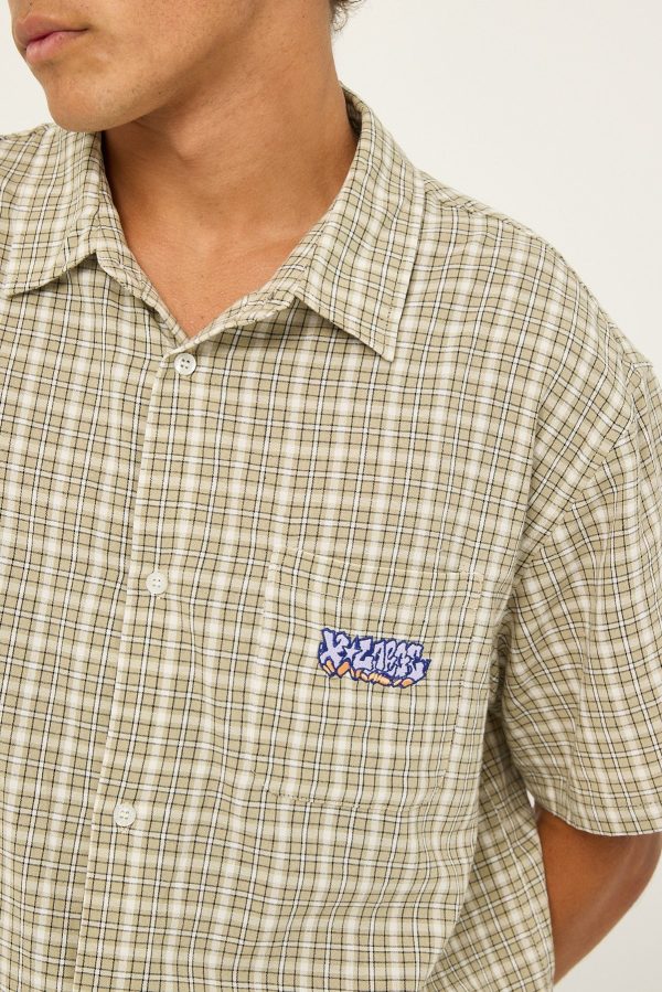 Xlarge Wall Check SS Shirt Swamp Online Hot Sale