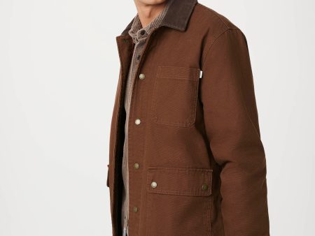 The Canvas Barn Jacket in Cappuccino Online Sale