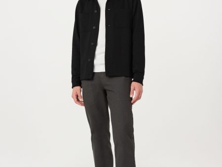 The Jordan French Terry Overshirt in Black Discount