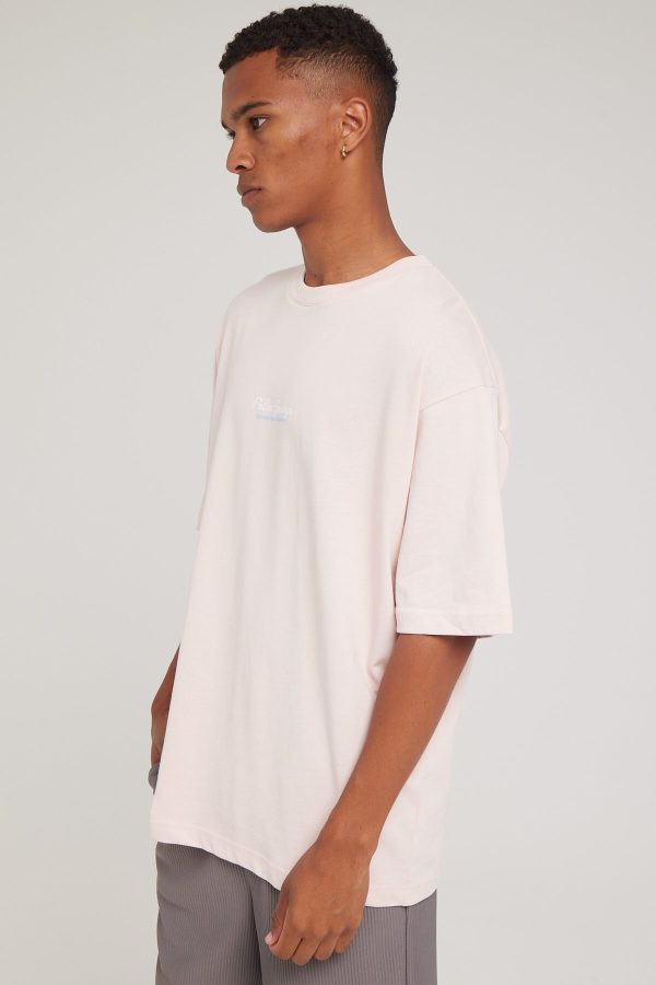 Common Need Palm Boxy Tee Pastel Pink Online now