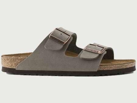 Birkenstock Mens Arizona BirkiBuc Stone For Sale