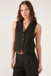 Perfect Stranger Maeve Relaxed Tailored Vest Black on Sale