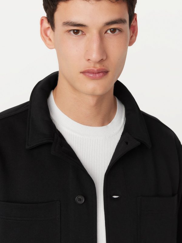 The Jordan French Terry Overshirt in Black Discount