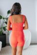 Vessie Active Romper - Coral Online now