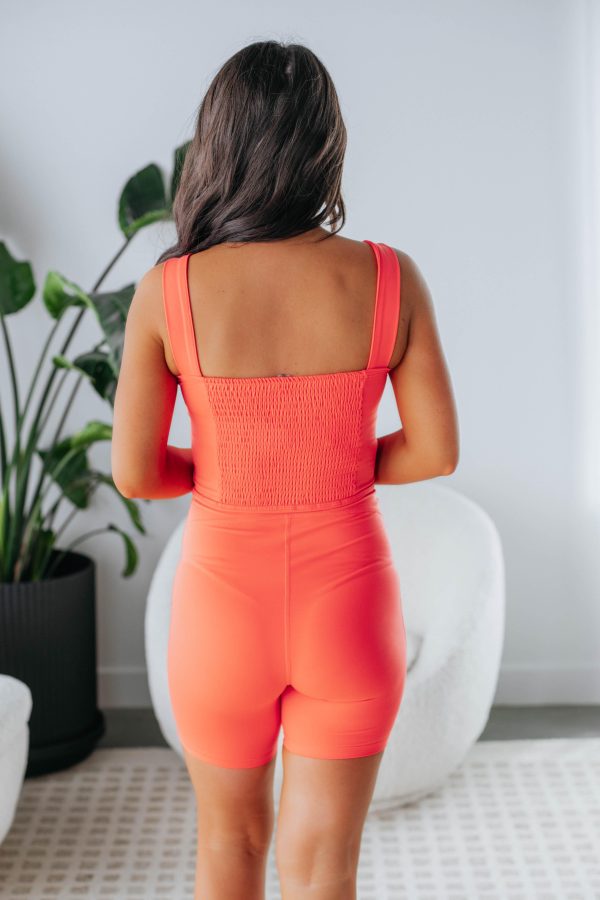 Vessie Active Romper - Coral Supply