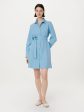 The Poplin Shirt Dress in Sky Blue Online now