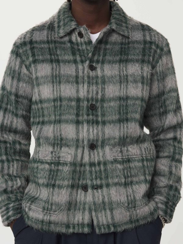 The Fuzzy Overshirt in Forest Green Online now