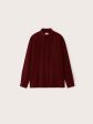 The Boxy Corduroy Shirt in Wine Red Cheap