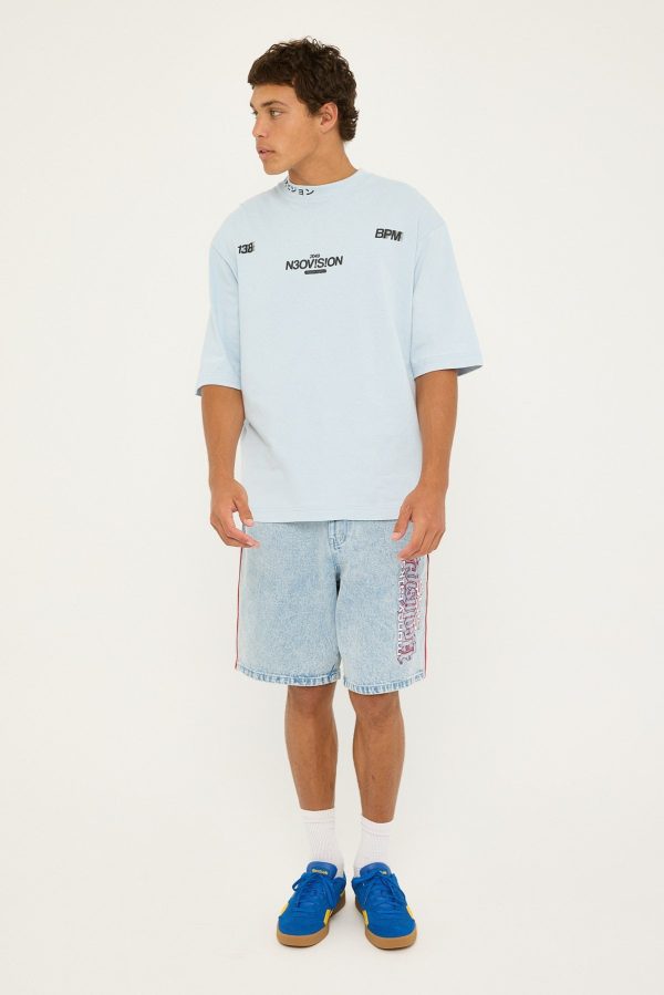 Neovision Construct Oversize Super Heavy Tee Ice Blue Sale