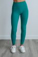 Zalen Active Leggings - Teal Online Hot Sale