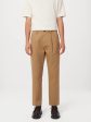 The Jamie Pleated Chino Pant in Antique Yellow For Discount