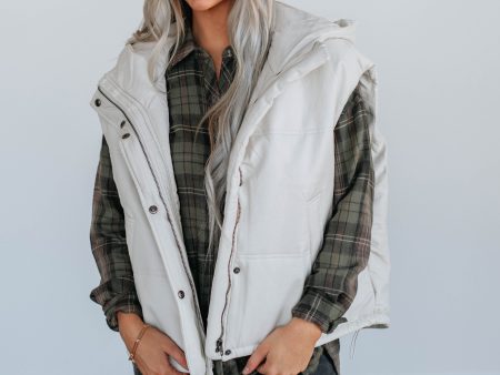 Shayne Puffer Vest - Natural Online Hot Sale