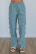 Waylon Cargo Pants - Dusty Blue Hot on Sale