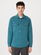 The Jordan French Terry Overshirt in Mallard Blue Discount