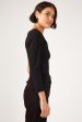 Perfect Stranger Britta Tucked Asymmetrical Top Black Online