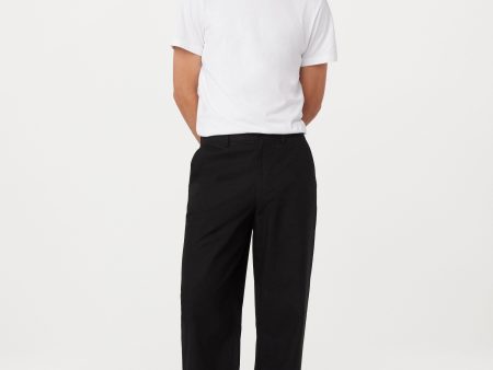 The Theo Baggy Ripstop Pant in Washed Black For Cheap