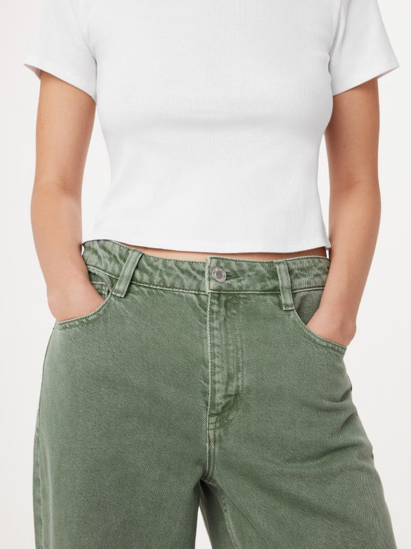 The Courtney Loose Jean in Sage Green Sale