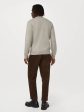 The Yak Wool Crewneck Sweater in Light Grey Hot on Sale