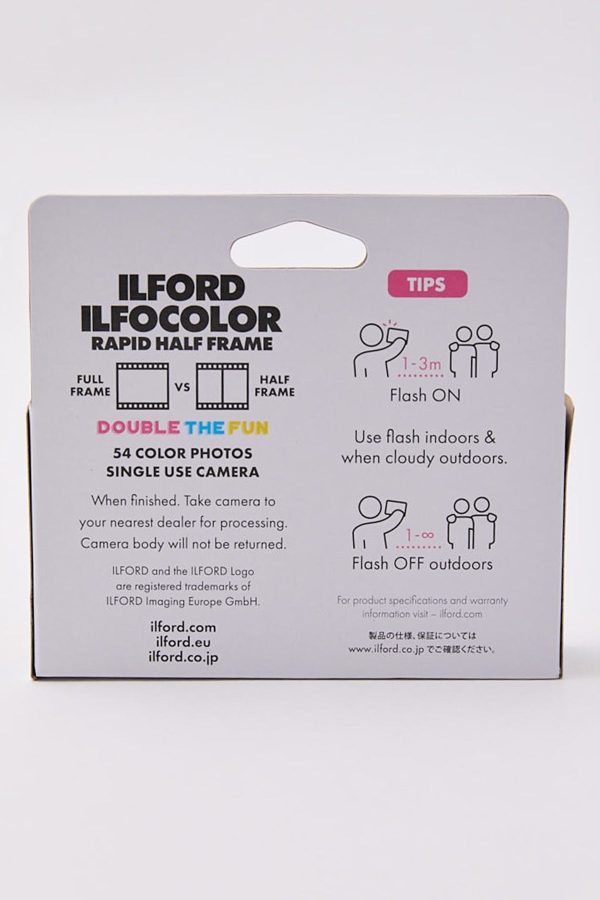 Ilford Ilfocolor Rapid Half Frame Camera 54 Exposures Multi For Discount