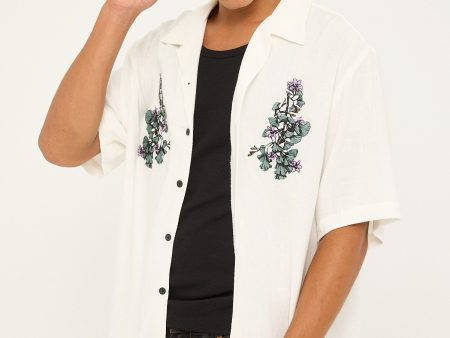 Thrills New Growth Bowling Shirt Heritage White Online