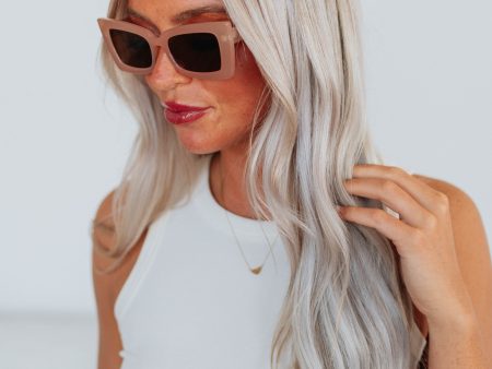 Vibe Check Sunglasses - Cream For Sale