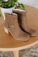 Staying In My Lane Boots - Dark Taupe Cheap