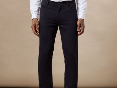 The Brunswick Slim Flex Pant in Navy Hot on Sale