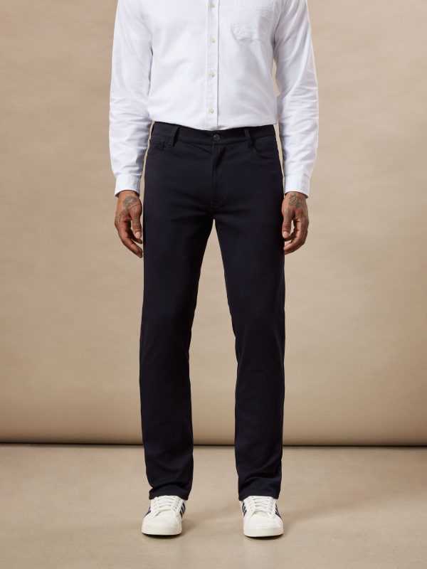 The Brunswick Slim Flex Pant in Navy Hot on Sale