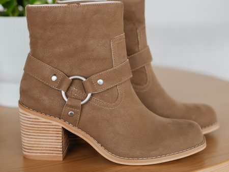 Staying In My Lane Boots - Dark Taupe Cheap